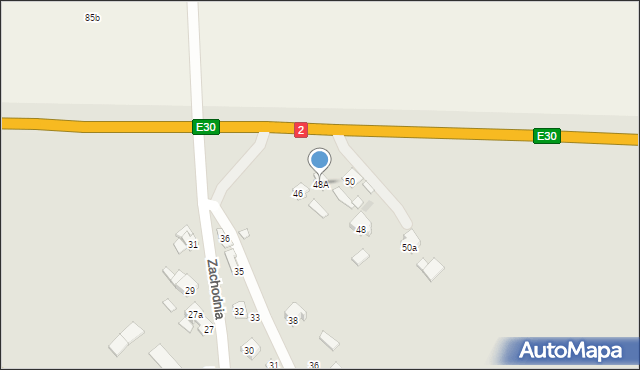 Międzyrzec Podlaski, Stodolna, 48A, mapa Międzyrzec Podlaski