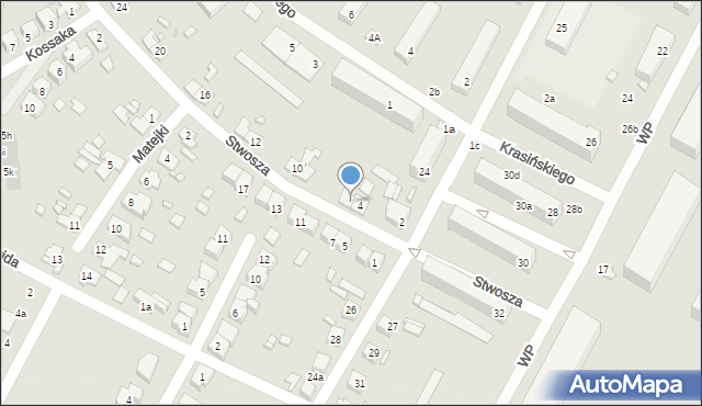 Międzyrzecz, Stwosza Wita, 6, mapa Międzyrzecz