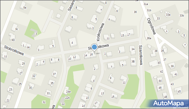 Miękowo, Stokrotkowa, 16A, mapa Miękowo