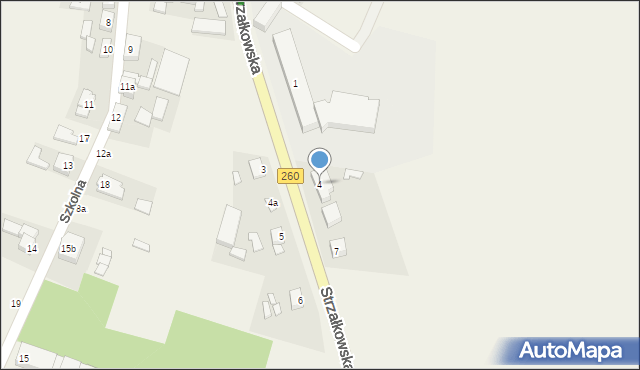 Mielżyn, Strzałkowska, 4, mapa Mielżyn