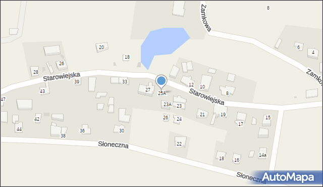 Mieroszyno, Starowiejska, 25A, mapa Mieroszyno