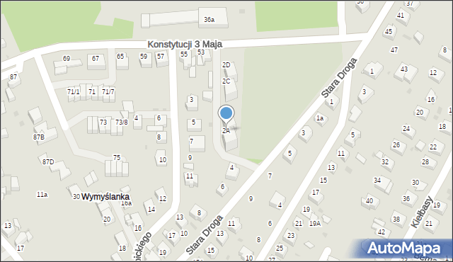Mikołów, Stara Droga, 2A, mapa Mikołów