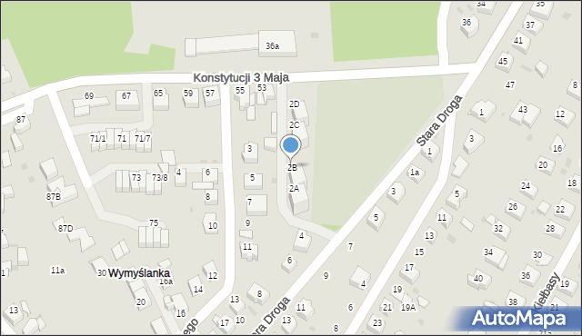 Mikołów, Stara Droga, 2B, mapa Mikołów