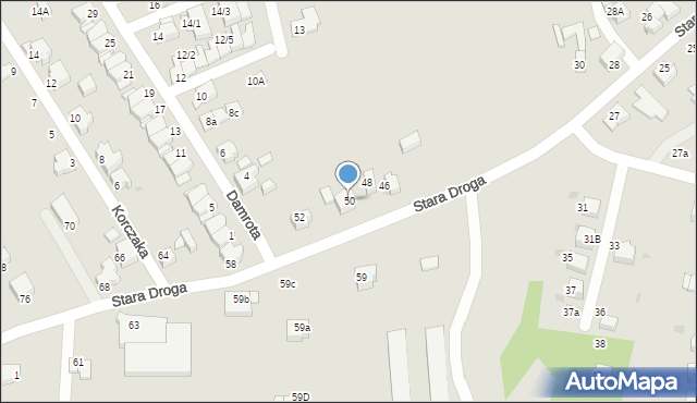 Mikołów, Stara Droga, 50, mapa Mikołów