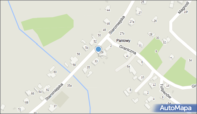 Mikołów, Staromiejska, 31, mapa Mikołów