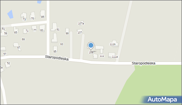 Mikołów, Staropodleska, 109, mapa Mikołów