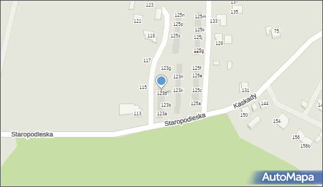 Mikołów, Staropodleska, 123d, mapa Mikołów