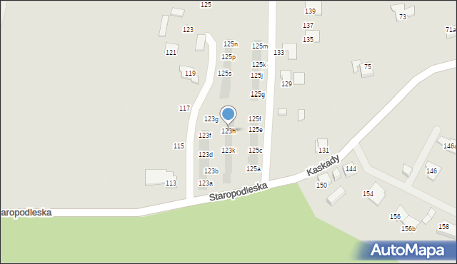 Mikołów, Staropodleska, 123h, mapa Mikołów