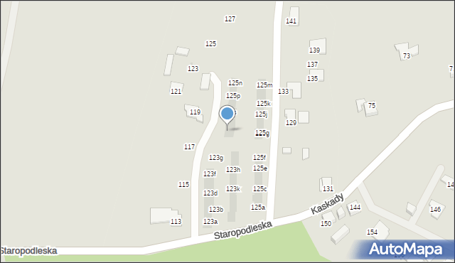 Mikołów, Staropodleska, 125u, mapa Mikołów