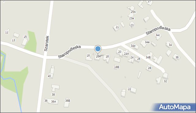 Mikołów, Staropodleska, 16A, mapa Mikołów