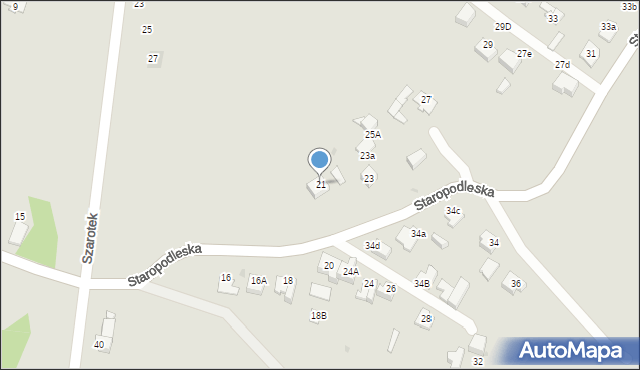 Mikołów, Staropodleska, 21, mapa Mikołów