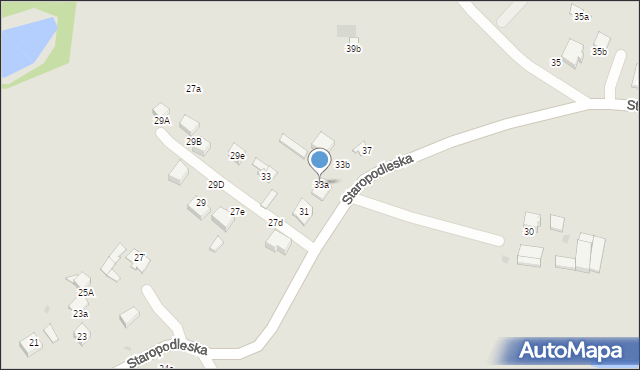Mikołów, Staropodleska, 33a, mapa Mikołów