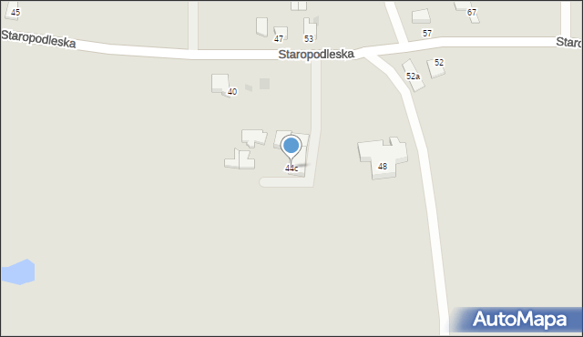 Mikołów, Staropodleska, 44c, mapa Mikołów