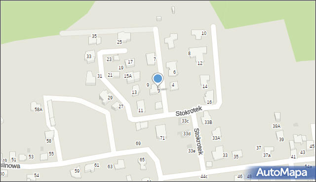 Mikołów, Stokrotek, 3, mapa Mikołów