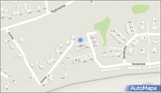 Mikołów, Stolarska, 30/6, mapa Mikołów