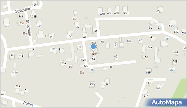 Mikołów, Strażacka, 54b, mapa Mikołów