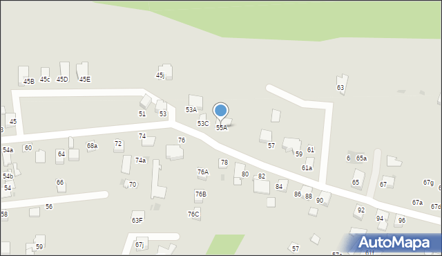 Mikołów, Strażacka, 55A, mapa Mikołów