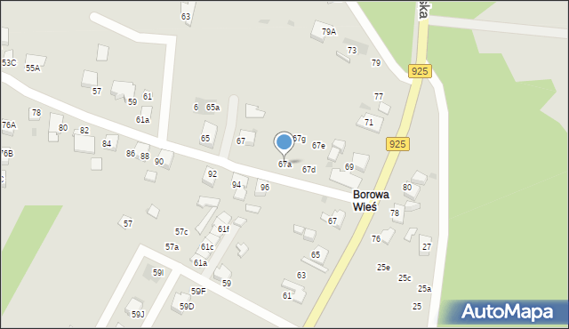 Mikołów, Strażacka, 67a, mapa Mikołów