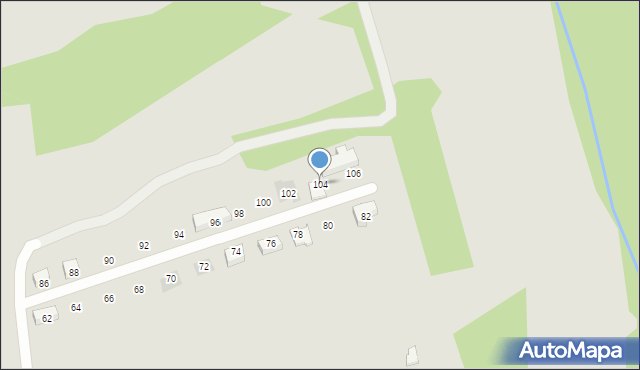 Mikołów, Starych Młynów, 104, mapa Mikołów