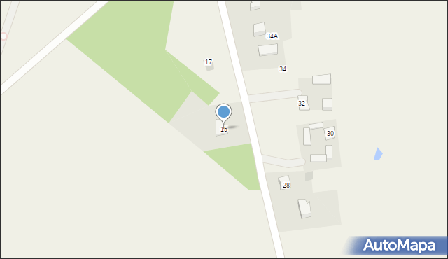 Miłobędzyn, Starowiejska, 15, mapa Miłobędzyn