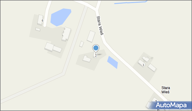 Minięta, Stara Wieś, 2, mapa Minięta