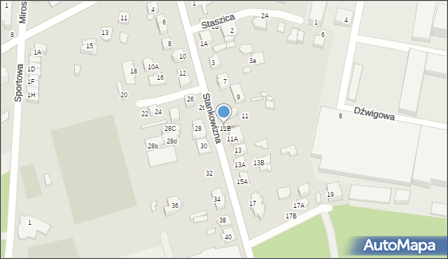 Mińsk Mazowiecki, Stankowizna, 11B, mapa Mińsk Mazowiecki