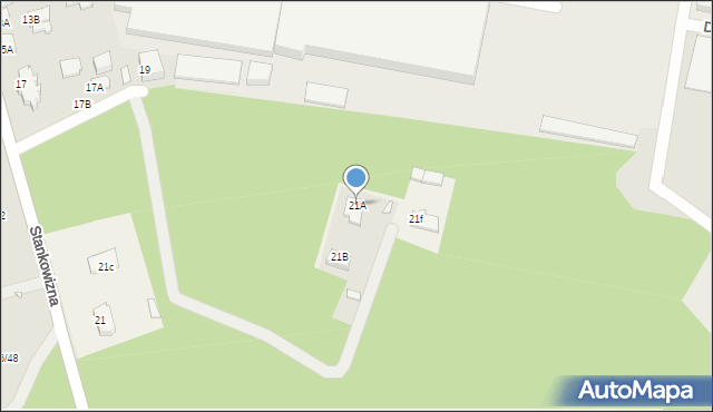 Mińsk Mazowiecki, Stankowizna, 21A, mapa Mińsk Mazowiecki