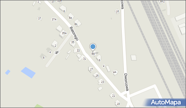 Mława, Stefana Batorego, 6A, mapa Mława