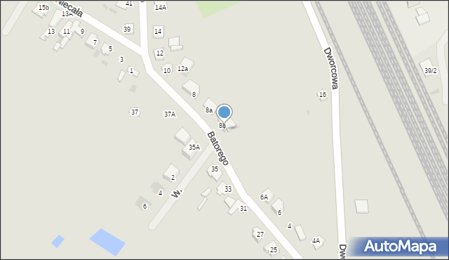 Mława, Stefana Batorego, 8c, mapa Mława