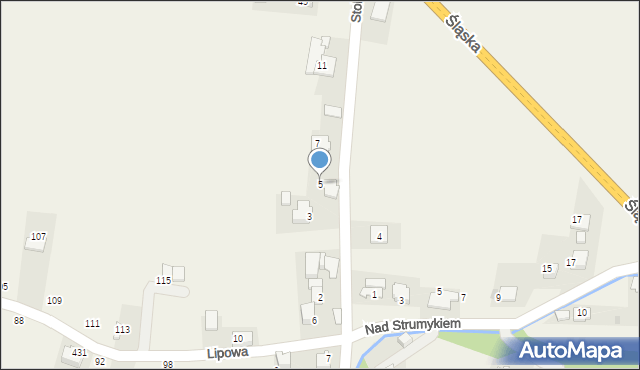 Młynka, Stolarska, 5, mapa Młynka