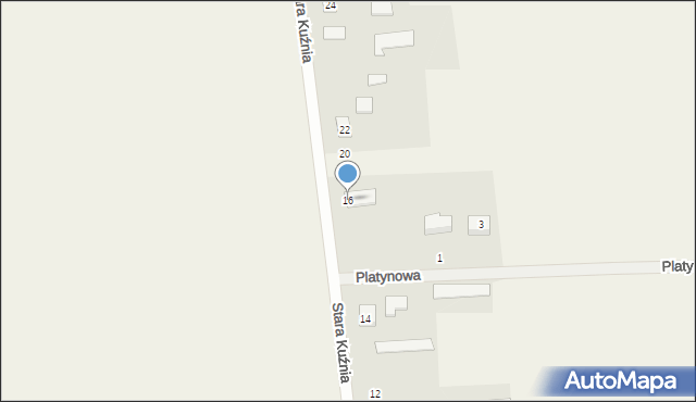 Mochle, Stara Kuźnia, 16, mapa Mochle