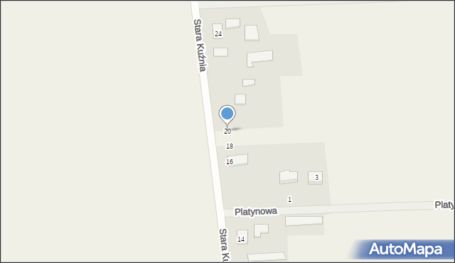 Mochle, Stara Kuźnia, 20, mapa Mochle