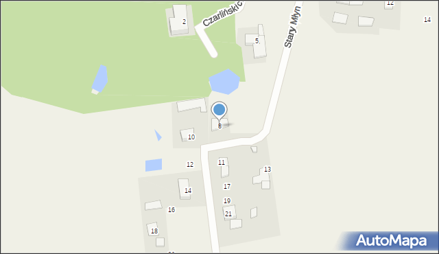 Mochle, Stary Młyn, 8, mapa Mochle