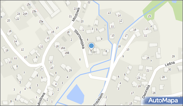 Modlniczka, Starowiejska, 4, mapa Modlniczka