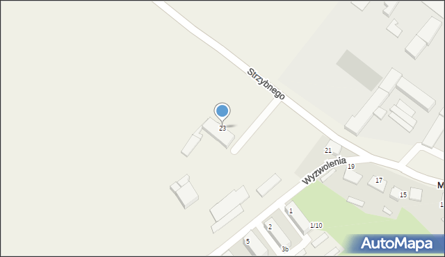 Modzurów, Strzybnego, ks., 23, mapa Modzurów