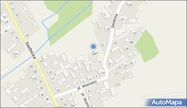Mokobody, Stodolna, 11b, mapa Mokobody