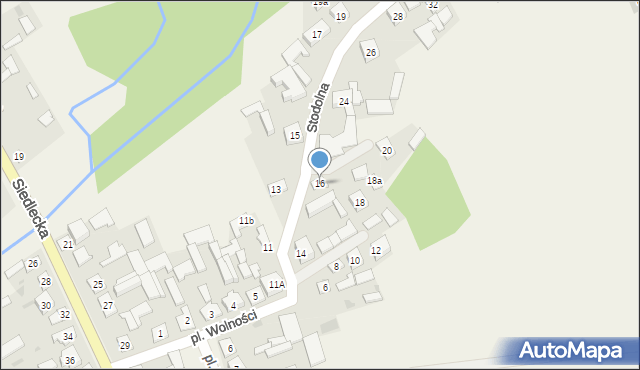 Mokobody, Stodolna, 16, mapa Mokobody