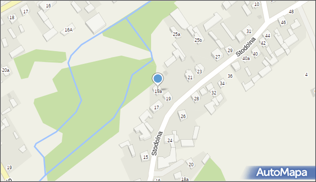 Mokobody, Stodolna, 19a, mapa Mokobody