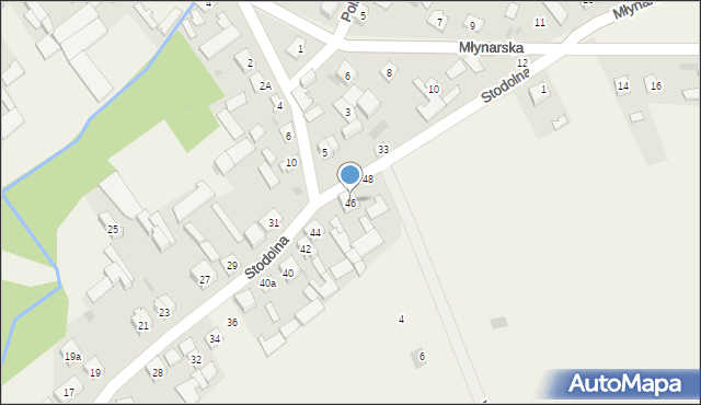 Mokobody, Stodolna, 46, mapa Mokobody