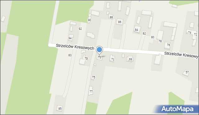Mokre, Strzelców Kresowych, 73, mapa Mokre