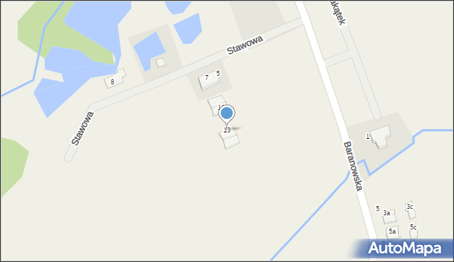 Mroczeń, Stawowa, 13, mapa Mroczeń