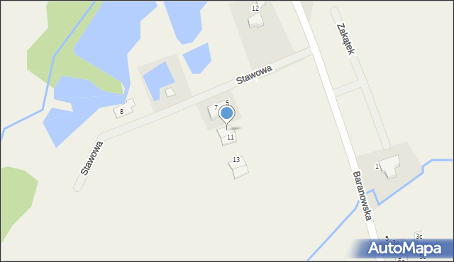 Mroczeń, Stawowa, 9, mapa Mroczeń