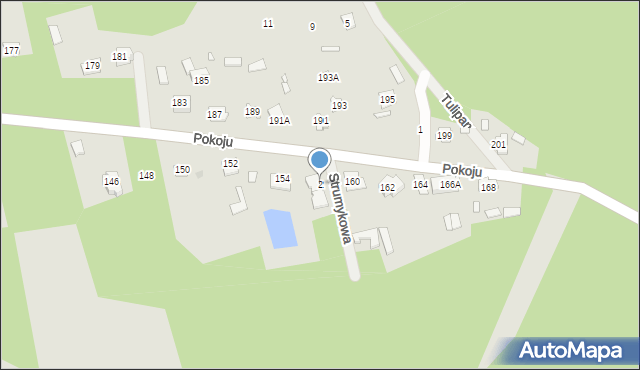 Mrozy, Strumykowa, 2, mapa Mrozy