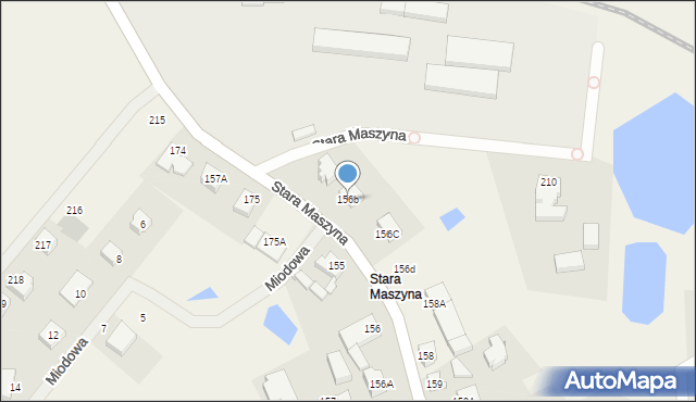 Mrozy, Stara Maszyna, 156b, mapa Mrozy