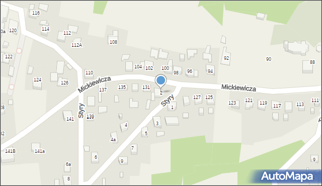 Mszana, Styry, ks., 2, mapa Mszana