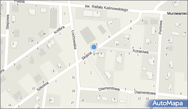 Murowaniec, Staroszkolna, 4, mapa Murowaniec