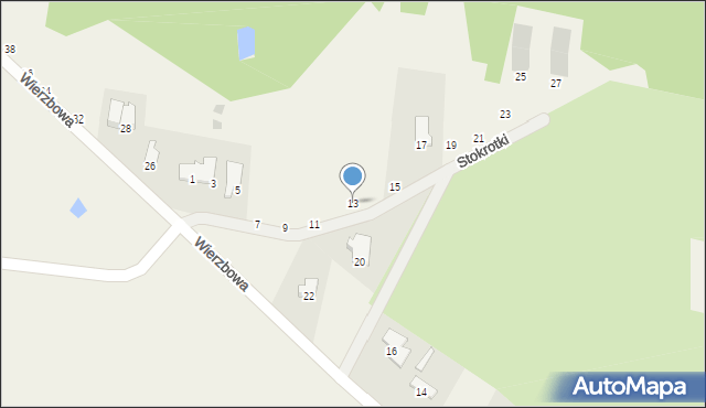 Murowaniec, Stokrotki, 13, mapa Murowaniec