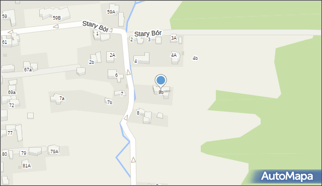 Murzasichle, Stary Bór, 8b, mapa Murzasichle