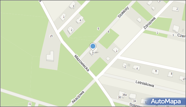 Musuły, Stokłosy, 2, mapa Musuły