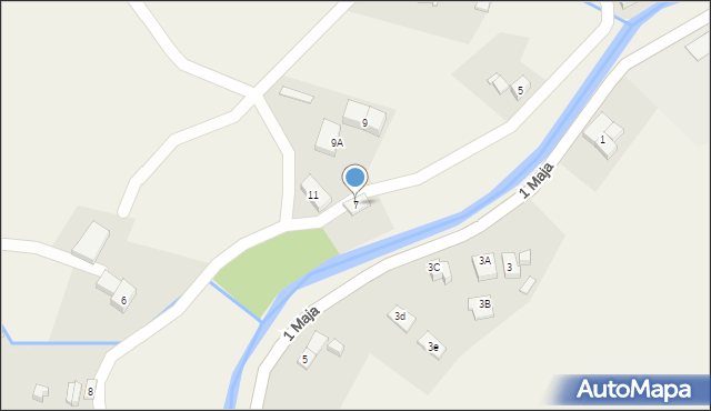 Mysłakowice, Starowiejska, 7, mapa Mysłakowice